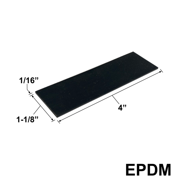 EPDM Setting Blocks - (4" X 1-1/8" X 1/16")