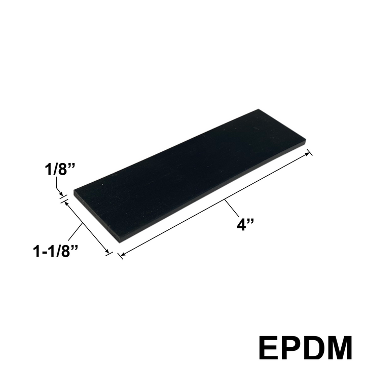 [SB-EPDM-2] Setting Block - 4" X 1-1/8" X 1/8"