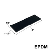 [SB-EPDM-2] Bloc de réglage - 4" x 1-1/8" x 1/8" - Bloc de réglage X1