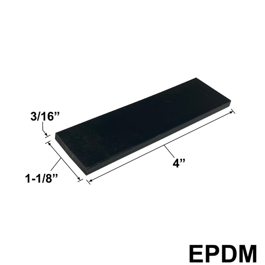 [SB-EPDM-3] Setting Block - 4" X 1-1/8" X 3/16"