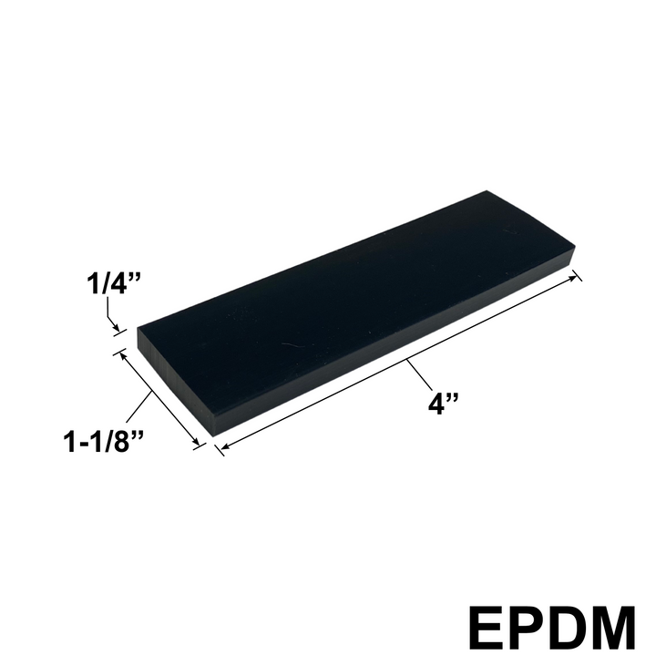 [SB-EPDM-4] Setting Block - 4" X 1-1/8" X 1/4"