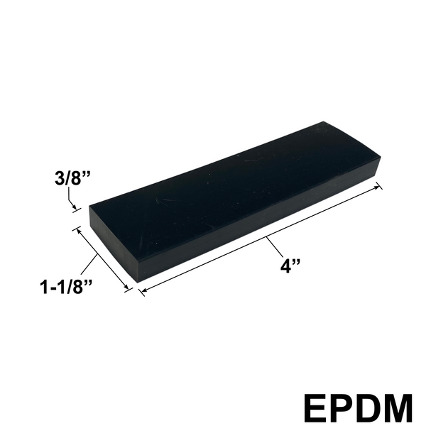 EPDM Setting Blocks - (4" X 1-1/8" X 3/8")