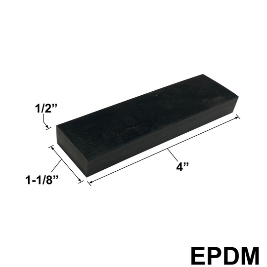 [SB-EPDM-6] Setting Block - 4" X 1-1/8" X 1/2"