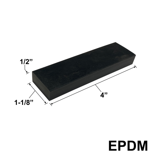 EPDM Setting Blocks - (4" X 1-1/8" X 1/2")