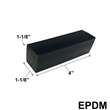 Blocs de réglage EPDM - (4" X 1-1/8" X 1-1/8")