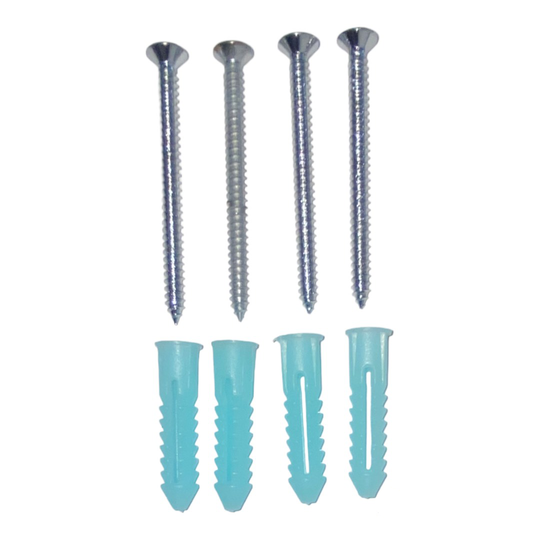 [SCREW-WALL] Vis de fixation murale avec chevilles pour charnières de douche