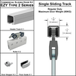 [EZY2-SD] Sliding Door Kit - Single Sliding Track (118") (BS, SA, MBL)